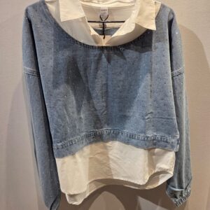 SUDADERA CAMISA STRASS